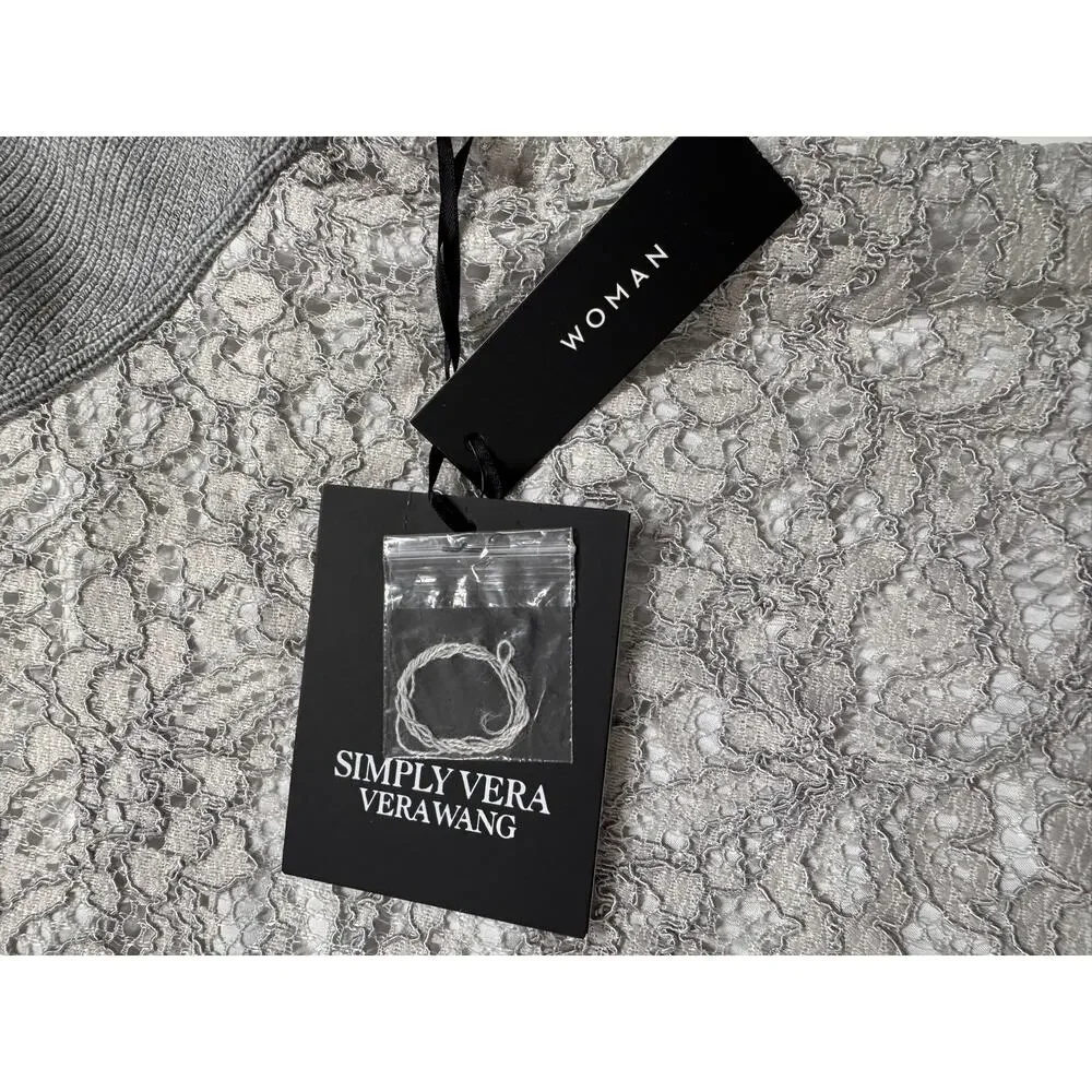 Simply Vera Wang NEW NWT Plus Size 2X Pullover Top 2Fer Blouse Under